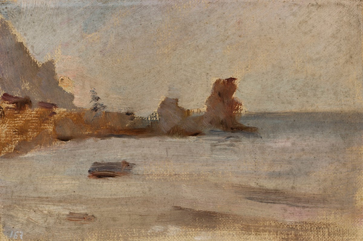 Seaside in Gurzuf From the journey to Crimea between 1887 and 1899