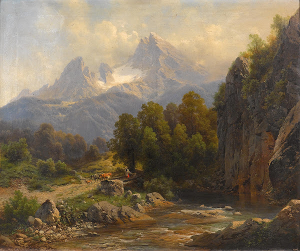 Blick auf den Watzmann 1863