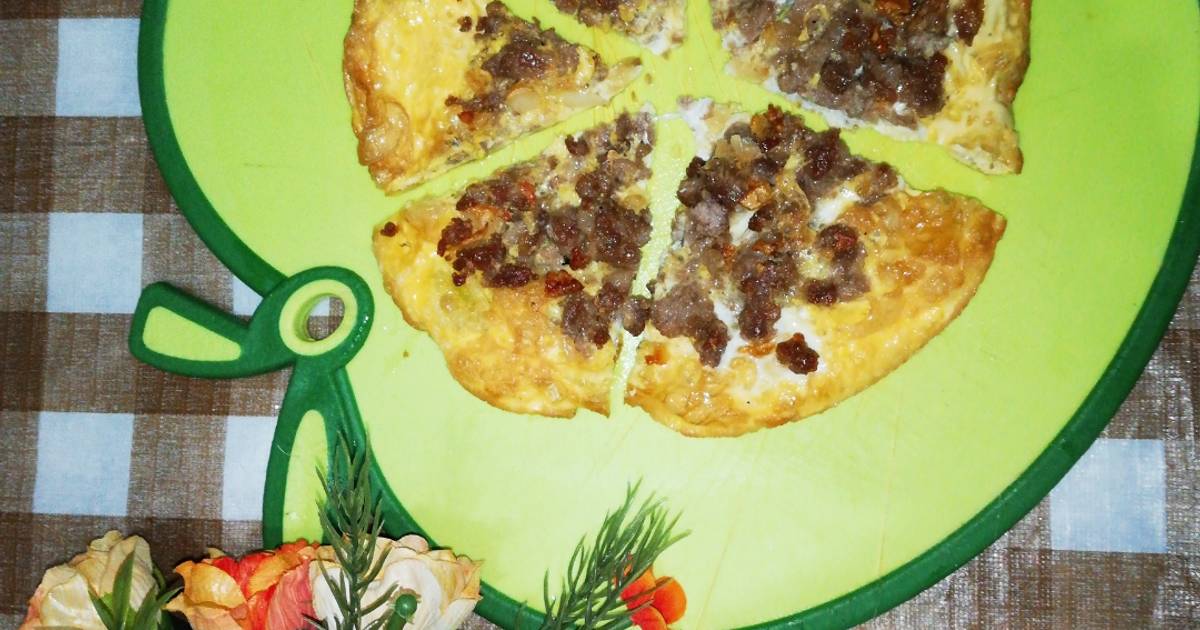 😁Trứng chiên kiểu pizza 😂