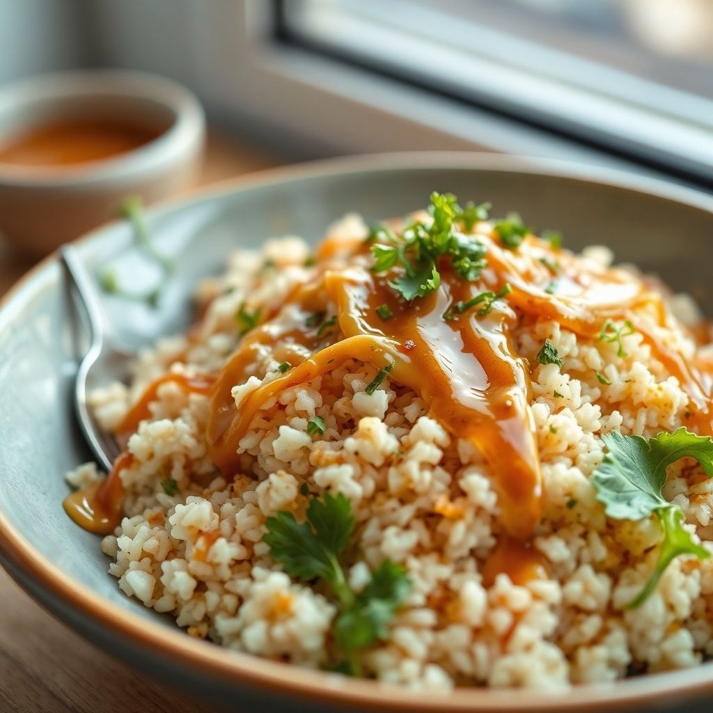Crispy Rice Salad with Maple Tahini Ginger Dressing – Easy Weeknight Dinner