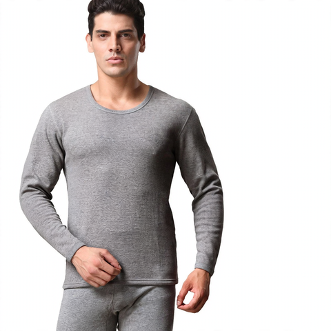 Thermal underwear set for men, crew neck