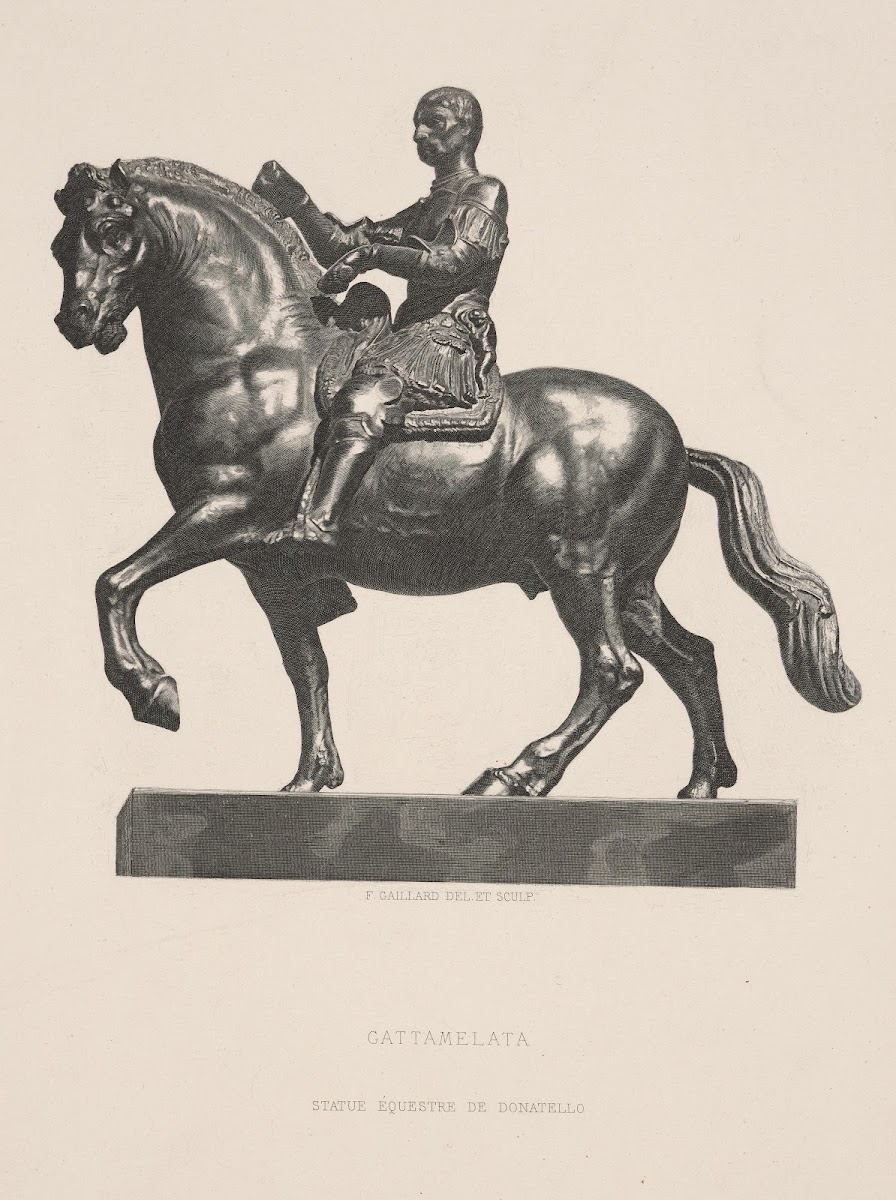 Gattamelata equestrian statue by Donatello 1866