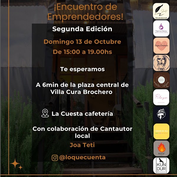 ENCUENTRO de Productores y artesanos en LA CUESTA- Cefeteria de montaña