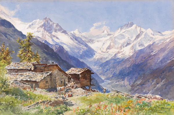 Die Alpe Barneuza Wallis 1900