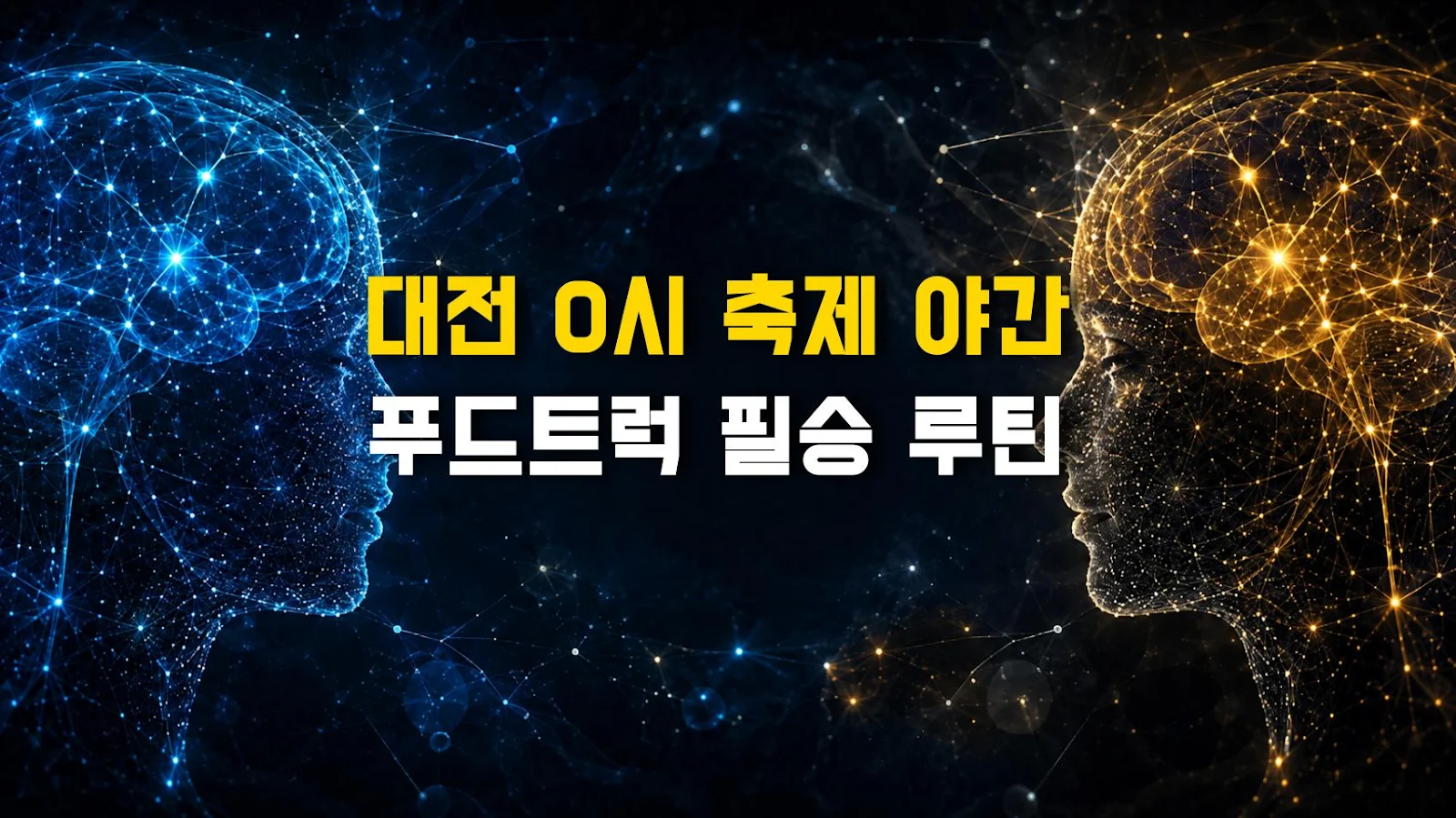 대전 0시 축제 야간 푸드트럭 필승 루틴