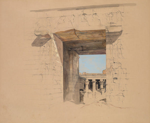 The Temple of Edfu The Door of the Pylon 1850