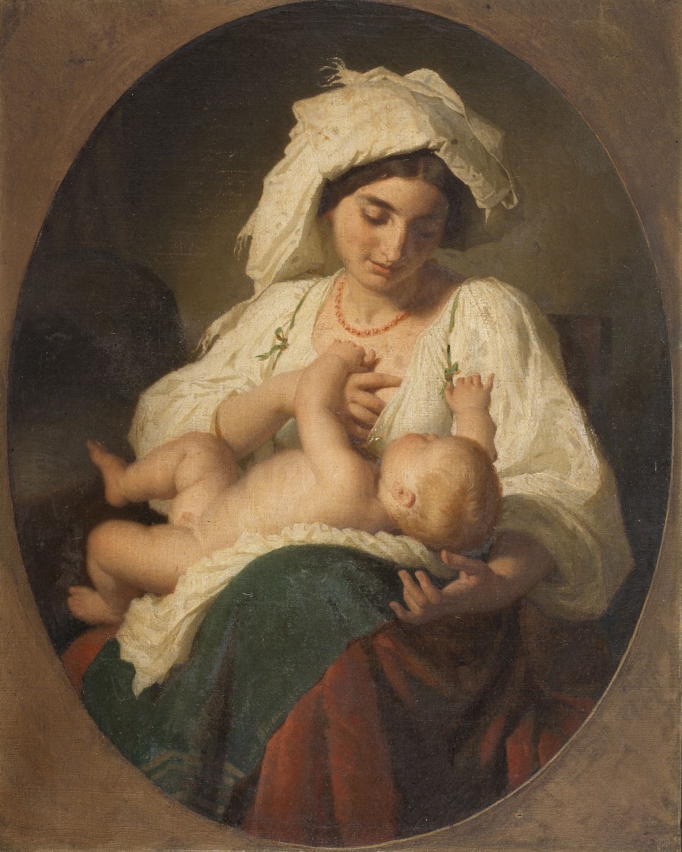 Abruzzi Woman with a Suckling Child 1850