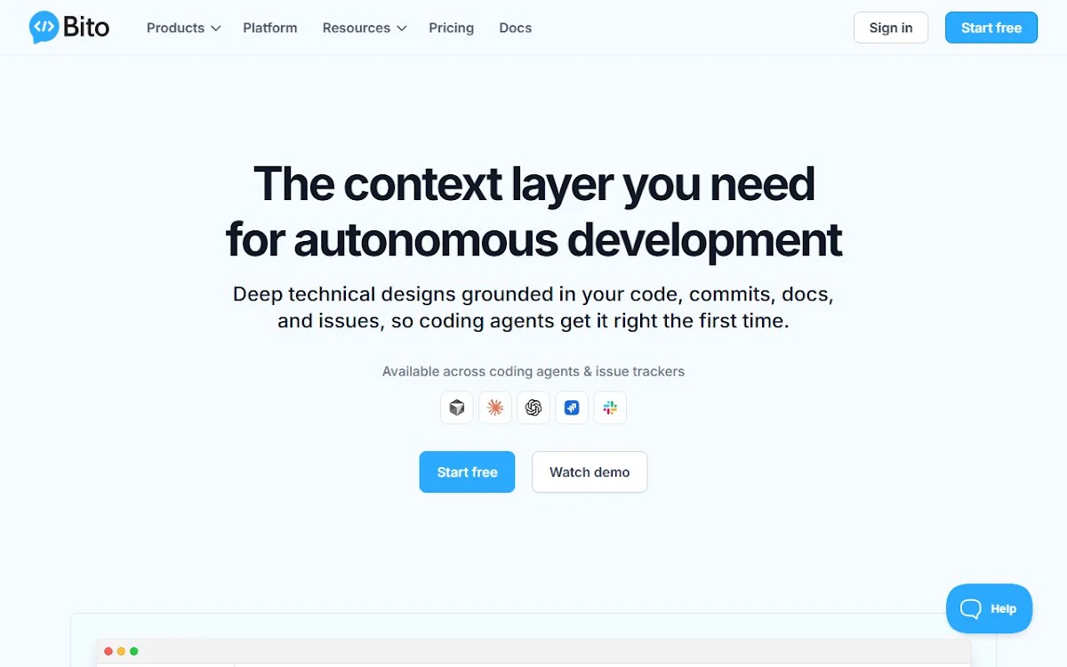 Captura de Bito AI: Bring ChatGPT to your IDE for devs