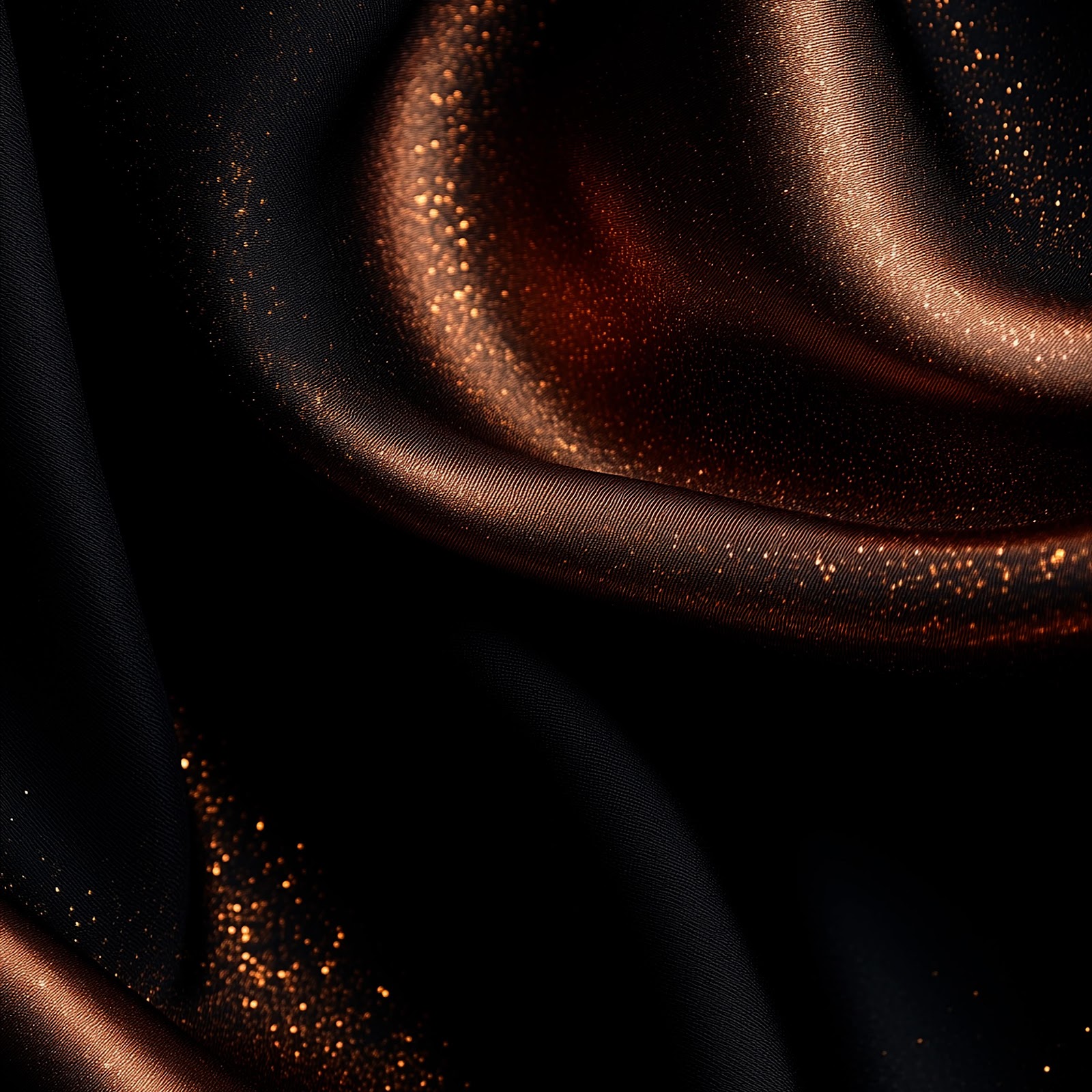 Download Elegant Dark Silk With Gold Dust 5K iPhone