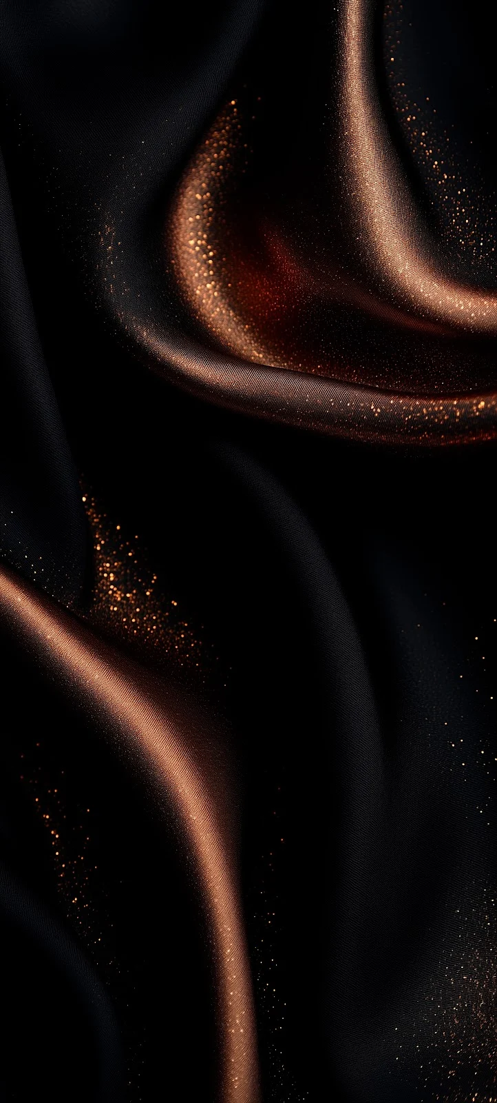 Elegant Dark Silk With Gold Dust - Elegant Digital Art 5K iPhone Wallpaper (3240x7184)