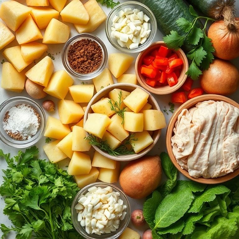 Ingredients for Classic Cajun Potato Salad for Soul-Warming Gatherings – Easy & Delicious