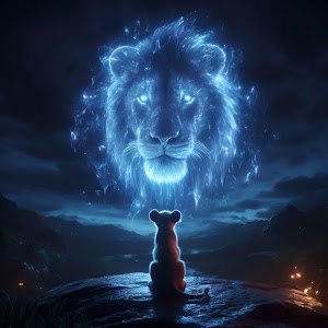 Glowing Lion Picture