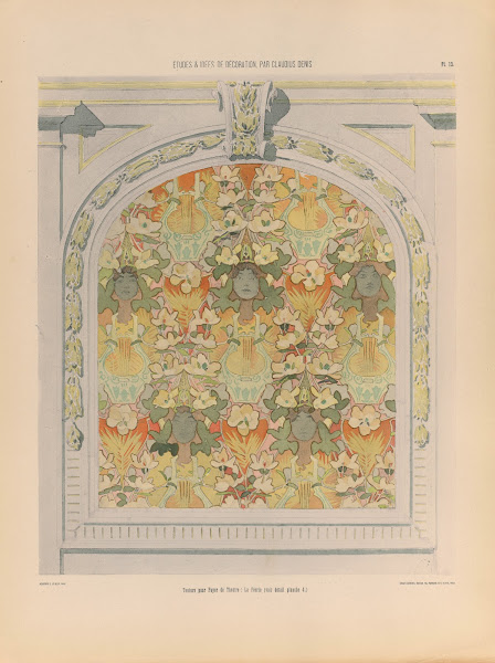 Tenture pour Foyer de Théatre La Féerie 1920