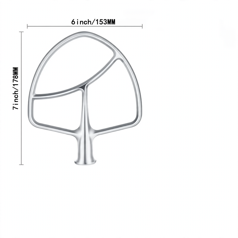 Mixing tool set for stand mixer, stainless steel