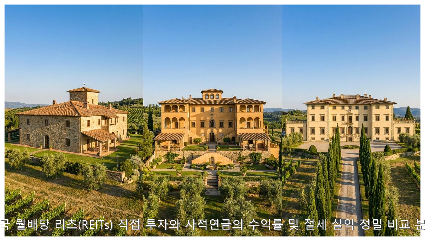 미국 월배당 리츠 직접 투자와 사적연금 절세 실익 비교 핵심 안내 및 분석 인포그래픽 (5)