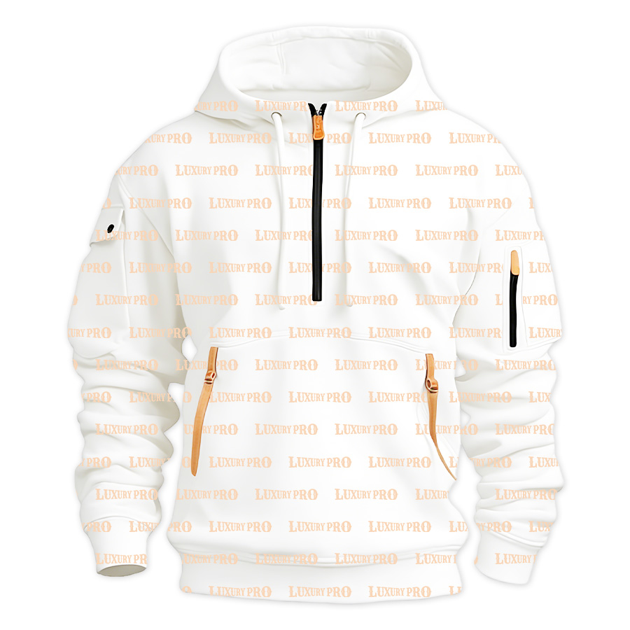 AOP 3D half-zip sweatshirt