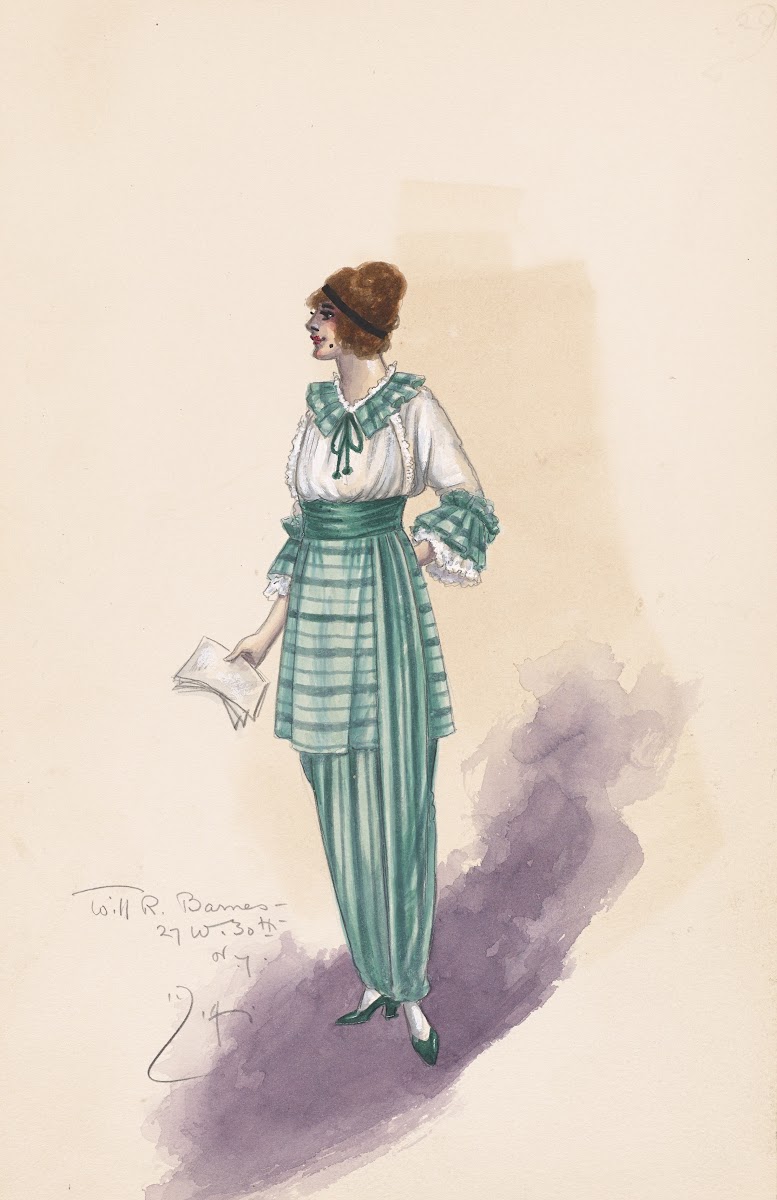 Womans costume design 1914