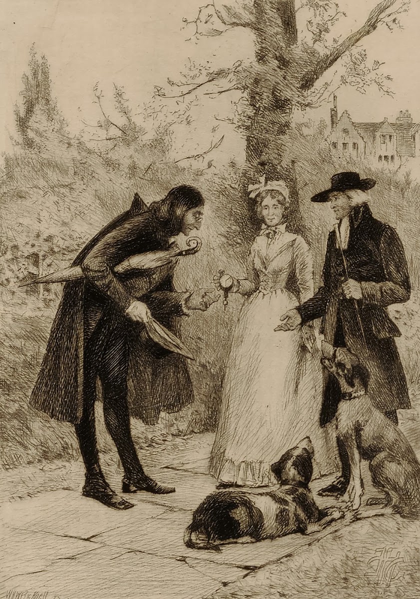 Couple meeting a man