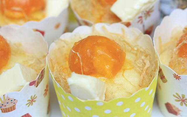 Bánh Bông Lan Trứng Muối Hấp