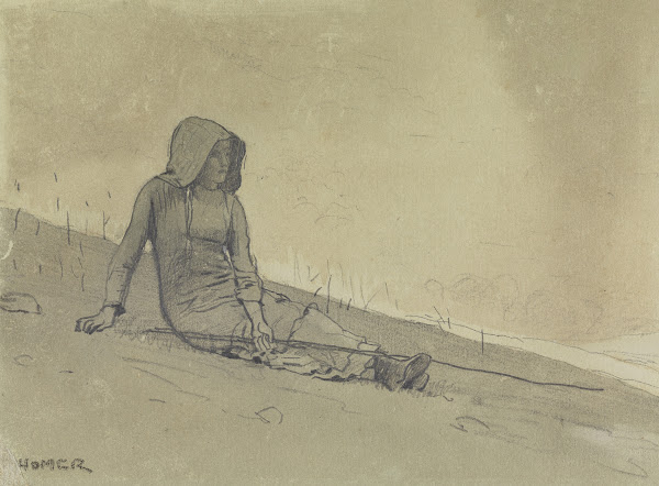 Girl Seated on a Hillside 1878