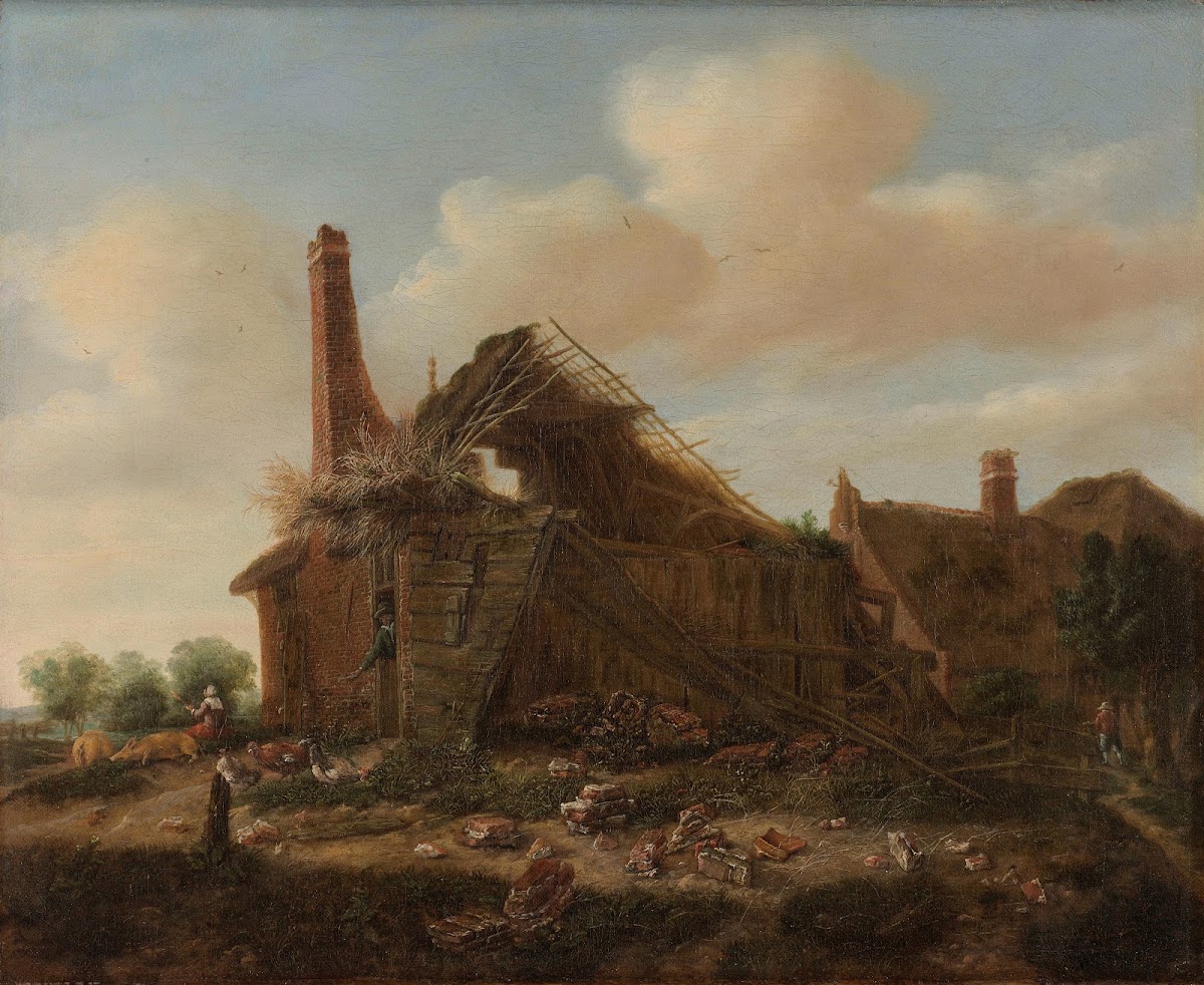 Farmhouse in ruins 1650   1700