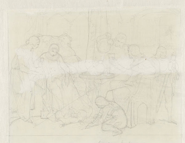 Scène met drinkende edelen 1834   1882