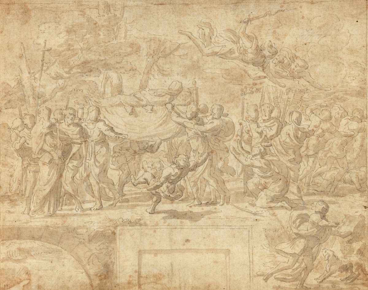 The Burial of the Virgin and the Punishment of Jephoniuas