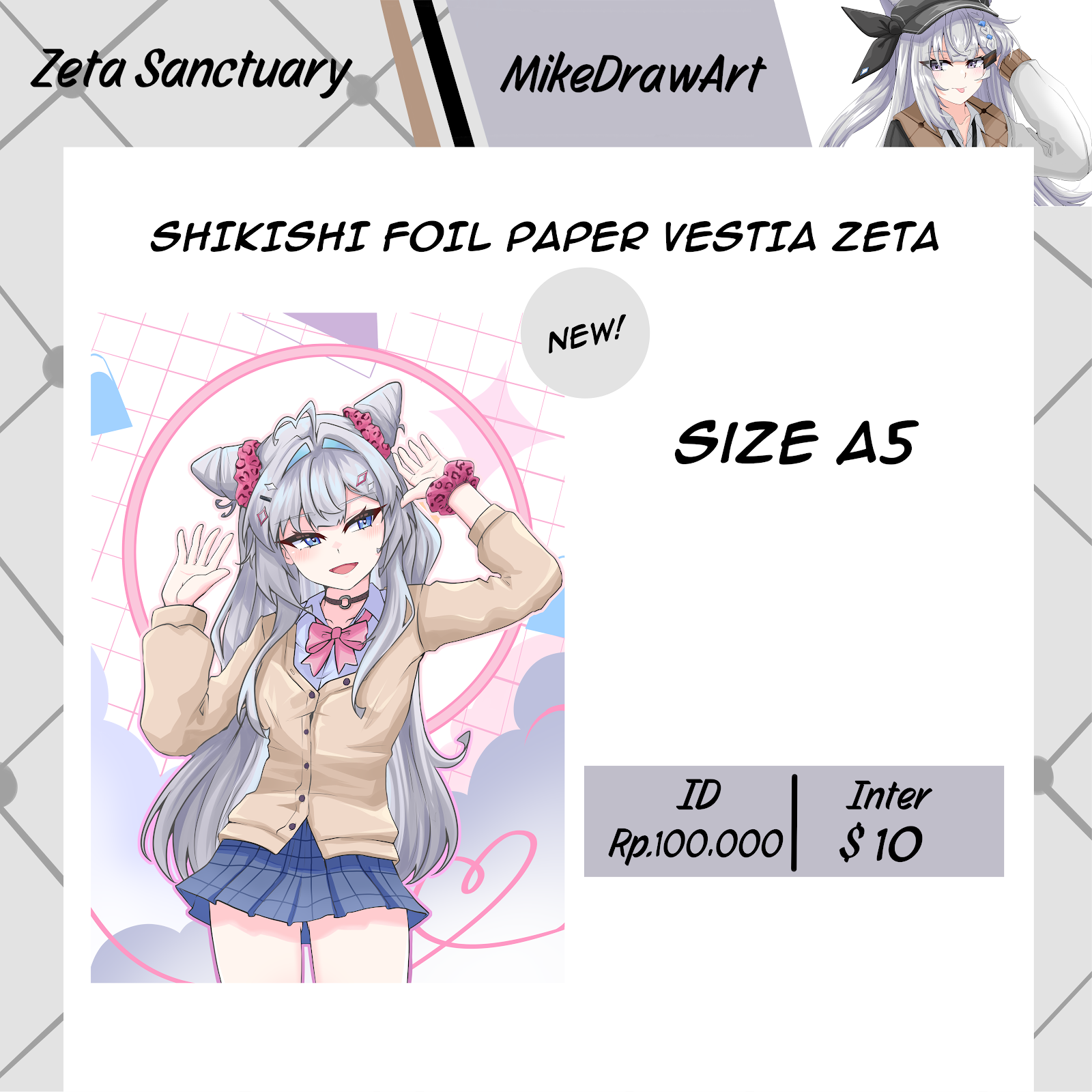 Vestia Zeta Shikishi by MikeDrawArt