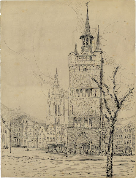 Het belfort te Kortrijk 1919