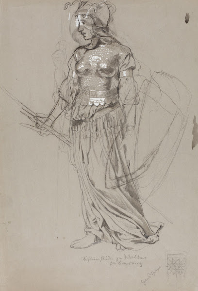 Valkyrie Costume Study for Bayreuth