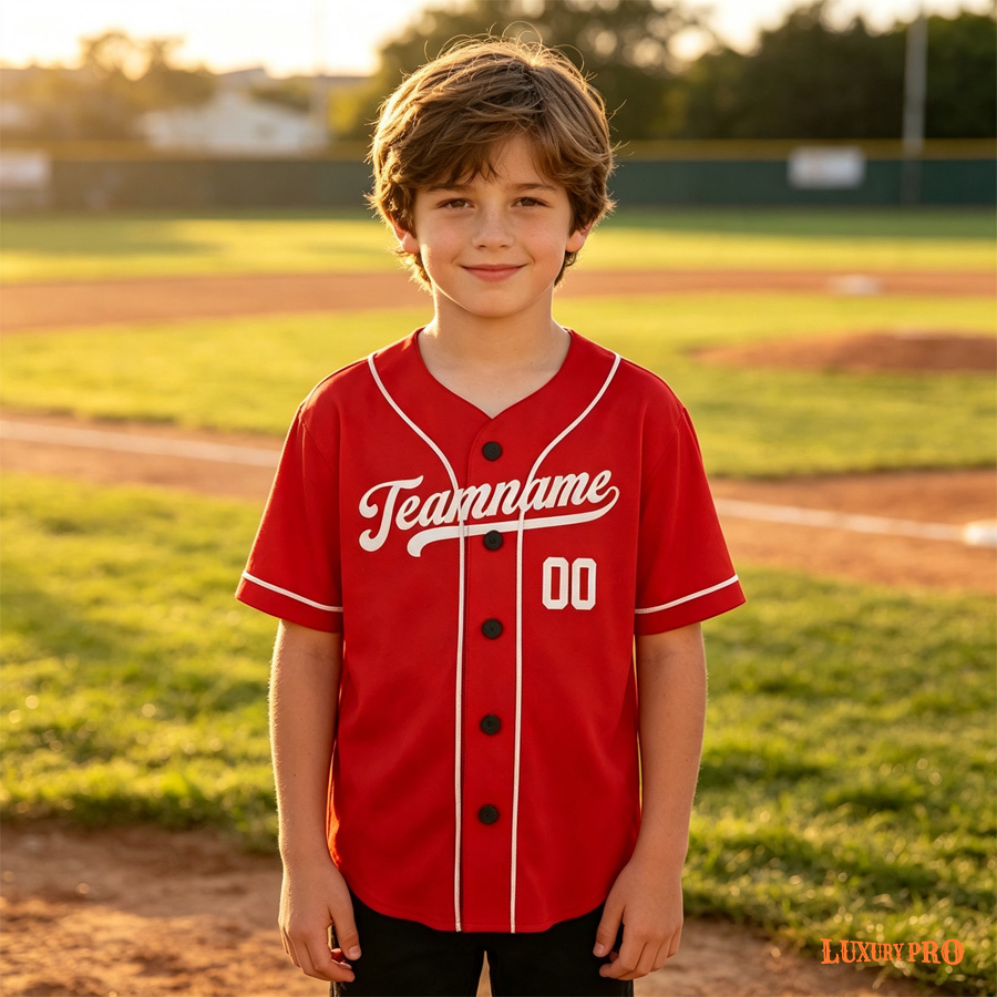 Kids Printed Piping Baseball Cardigan
