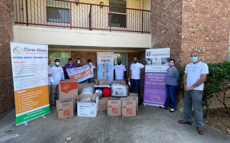 ITServe Alliance Dallas Chapter Donated sleeping bags, winter jackets, shoes, and clothes to the Brighter Tomorrows