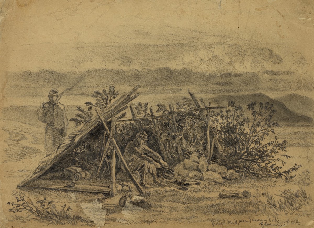 Picket hut near Freemans Ford 1864