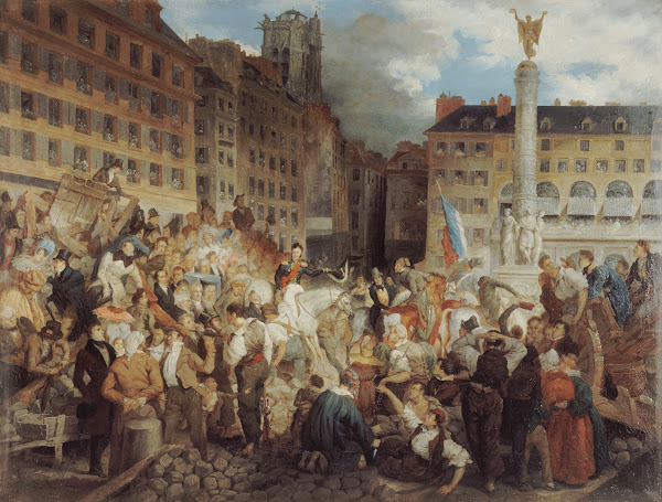 Le duc dOrléans se rendant à lhôtel de ville traverse la place du Châtelet le 31