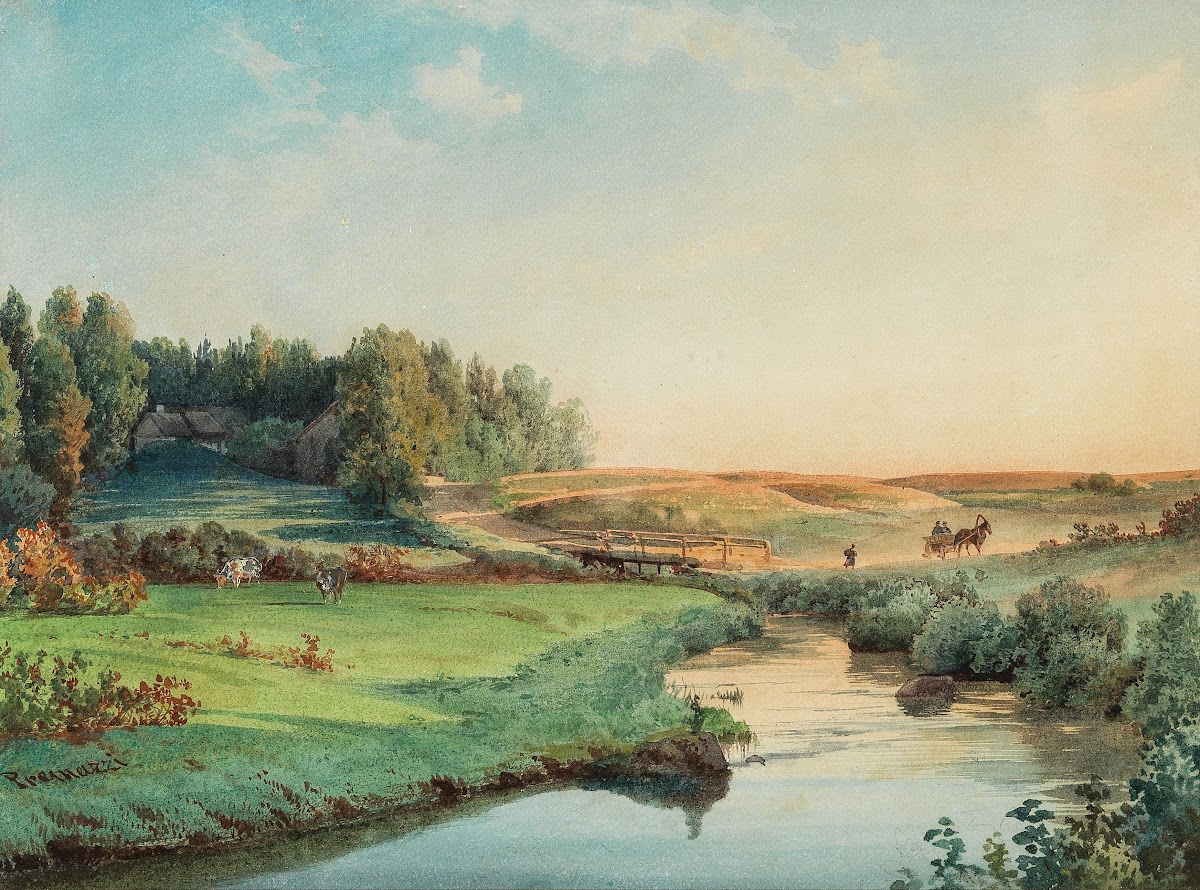 A view of the surroundings of Saint Petersburg