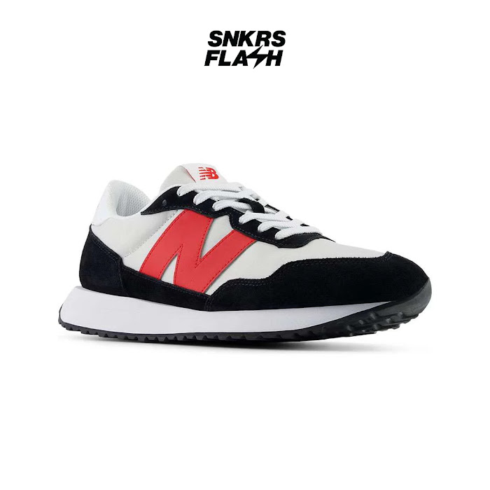 NEW BALANCE 237 WHITE BLACK RED - Size 43