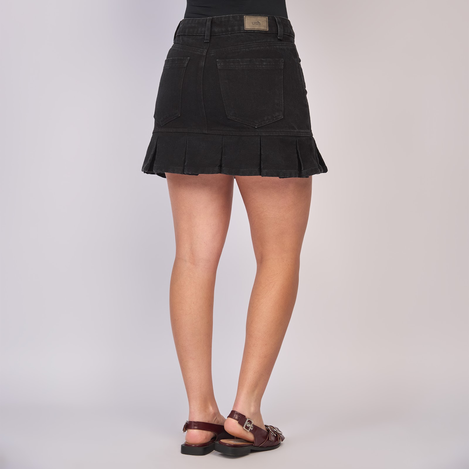 Falda dama rígida, color Negro - Vista 7