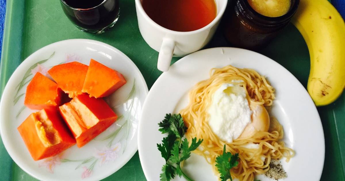 Trứng gà chần lòng đào cho bữa sáng