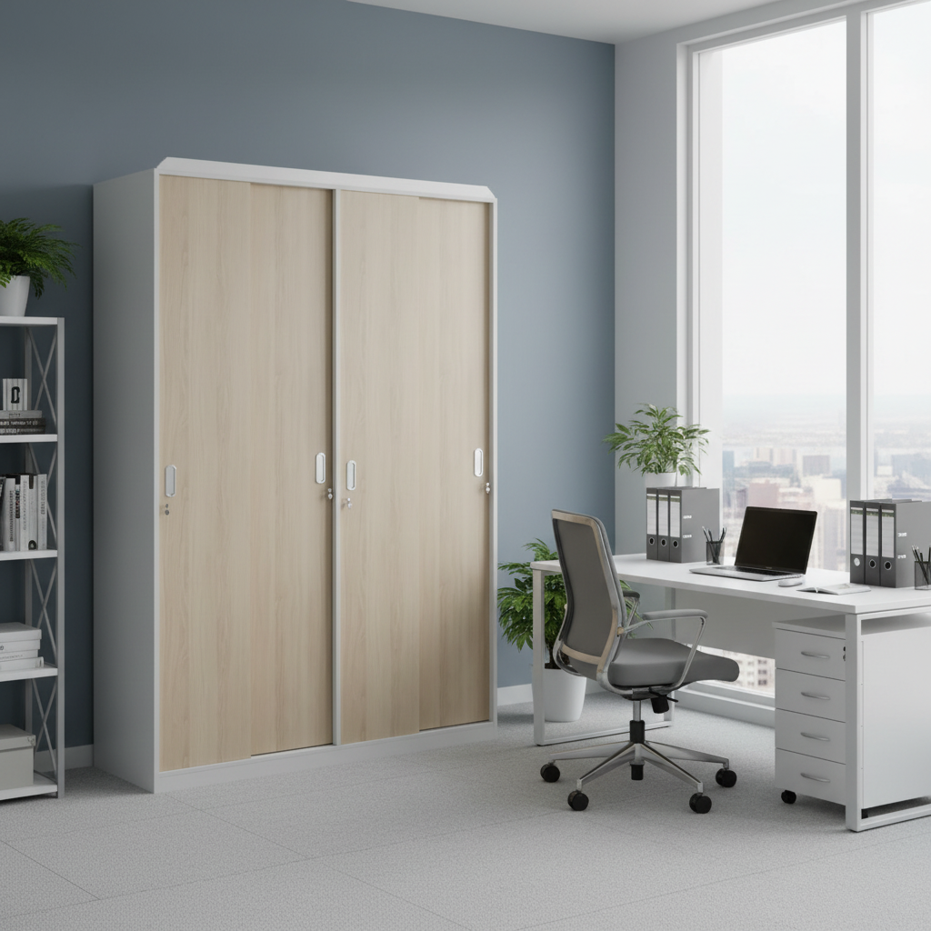 RADAR Color Full Height Four-Door Sliding (File) Cabinet