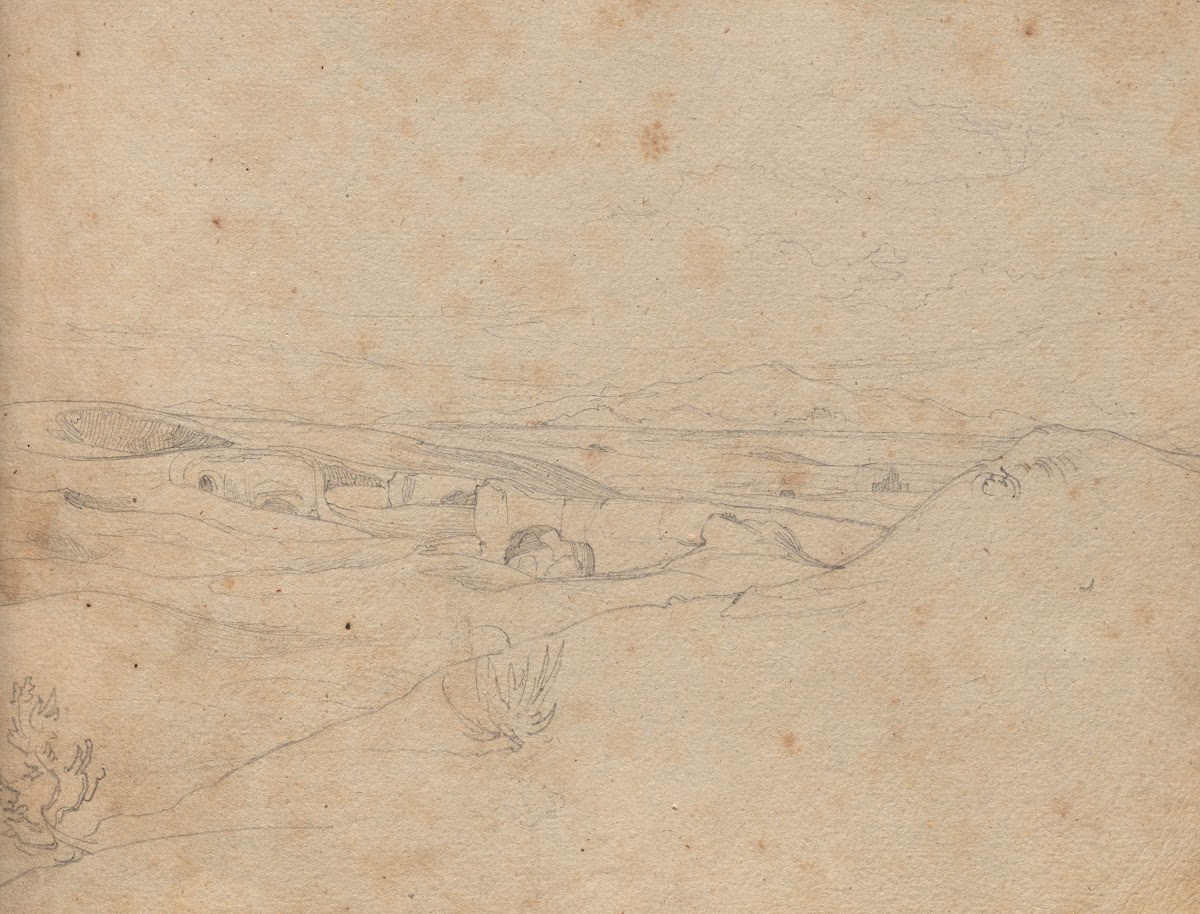 Album with Views of Rome and Surroundings Landscape Studies page 40a Roman Lands