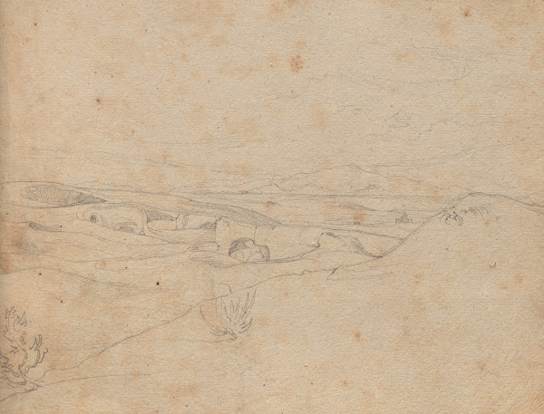 Album with Views of Rome and Surroundings Landscape Studies page 40a Roman Lands