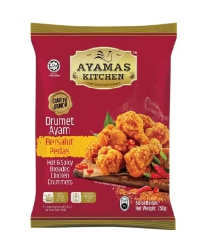 Ayamas Kitchen Hot&Spicy Breaded Chicken Drummets 750G