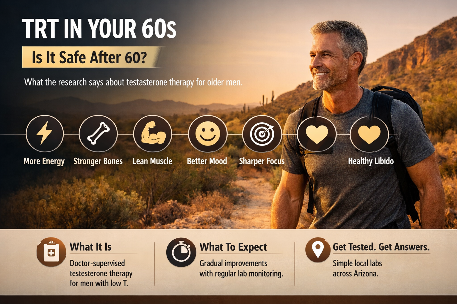 TRT in Your 60s: Is It Safe? What Arizona Men Should Know