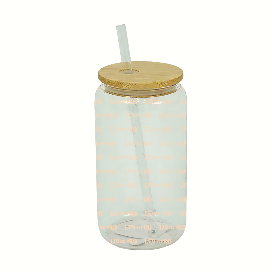 Clear Cup with Bamboo Lid - UV Printing