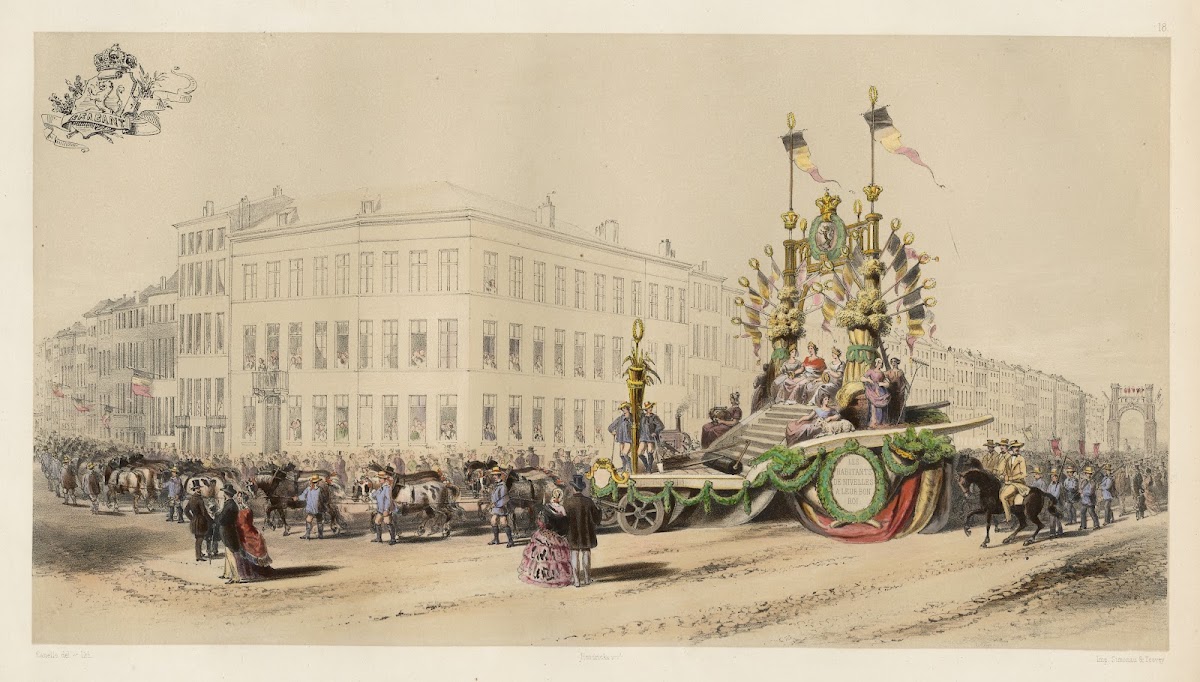 Char de lAgriculture envoyé par la ville de Nivelles 1856