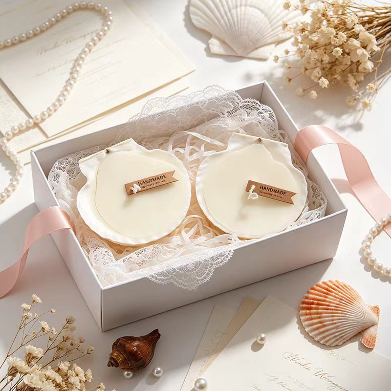 Scented Candle Soy Wax, Shell Shape, Handcrafted