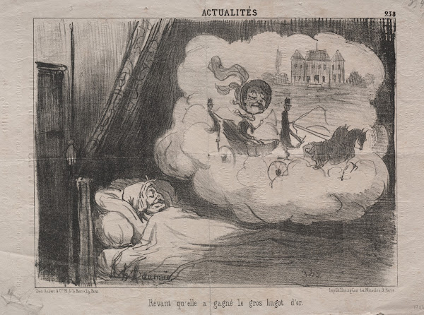 Dreaming that she won the big gold bar 1851