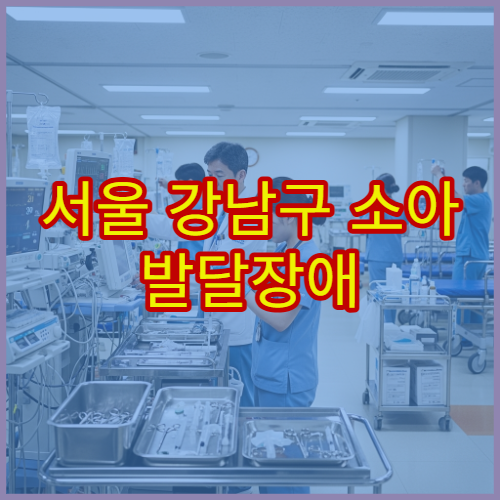 서울 강남구 소아 발달장애 이상 증상 검사 가능한 소아정신과