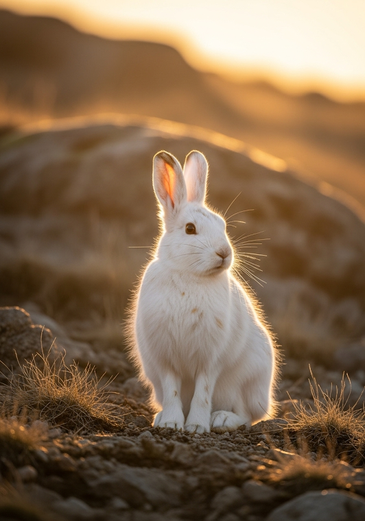 Snowshoe Hare Golden Hour