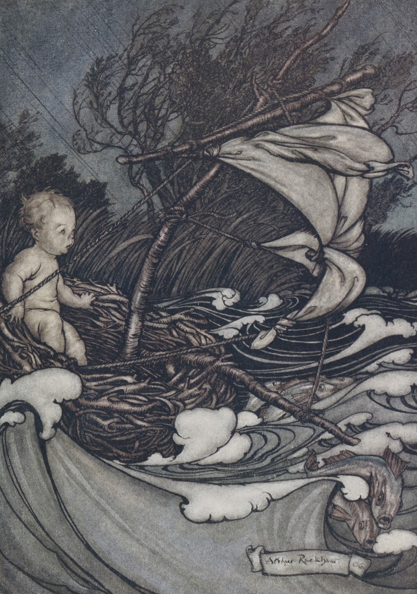 There now arose a mighty storm and he was tossed this way and that 1906